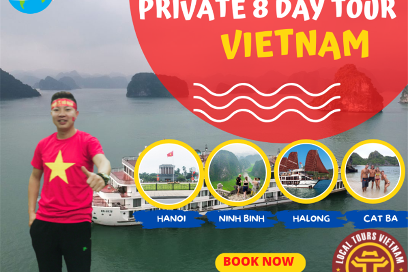 8 Day Private Vietnam Tour: Hanoi-Ninh Binh-Halong Bay-Catba Island